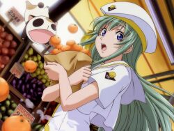  alice_carroll aria blue_eyes green_hair long_hair maa uniform 