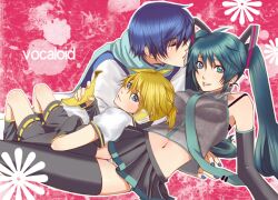  hatsune_miku kagamine_len kaito nayu vocaloid 