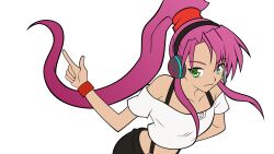  basquash! green_eyes headphones pink_hair rouge tagme vector 