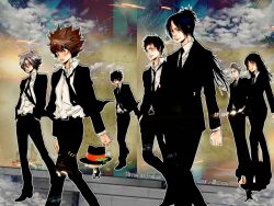  gokudera_hayato hibari_kyouya katekyou_hitman_reborn lal_mirch lambo leon reborn rokudo_mukuro sasagawa_ryohei sawada_tsunayoshi yamamoto_takeshi 