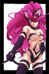  alternate_color alternative animal_ears capcom cat_ears catgirl dark_felicia dark_stalkers darkstalkers felicia game long_hair nekomimi pink_hair red_eyes red_hair red_hair vampire_(game) vampire_savior 