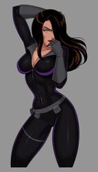  1girls batman:_the_animated_series batman_(series) bodysuit breasts brown_hair cameltoe catsuit cleavage clothed clothes clothing dc dc_comics dcau female female_only fully_clothed hourglass_figure lipstick midriff milf mother one_eye_obstructed pussy_visible_through_clothes red_lipstick sfw skintight skintight_bodysuit solo solo_female something_unlimited sunsetriders7 talia_al_ghul talia_al_ghul_(dcau) thick_thighs thighs thin_waist tight_clothing 