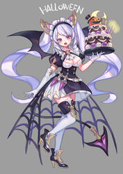  cleavage halloween heels maid pointy_ears tagme tail thighhighs wings zoff_(daria) 