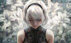  leotard nier_automata nixeu see_through yorha_no.2_type_b 