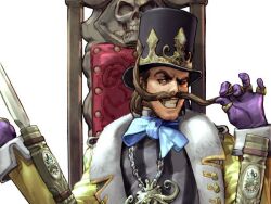  dampierre facial_hair gio_dampierre grin hat male moustache smile soul_calibur soul_calibur_v 