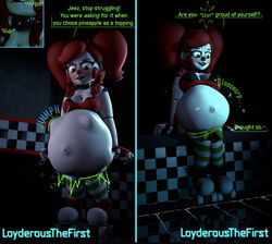  3d baby_(fnafsl) circus_baby circus_baby_(fnaf) digestion digestion_noises five_nights_at_freddy&#039;s five_nights_at_freddy&#039;s:_sister_location loyderousthefirst oral_vore post_vore so87baby struggling summer_of_87_baby unwilling_vore vore 