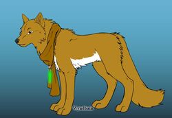  canid canine canis female feral glowstick mammal scarf solo wolf wyndbain 