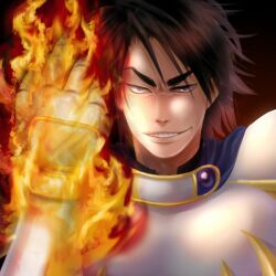  armor fire gensou_suikoden gensou_suikoden_ii luca_blight smile suikoden suikoden_ii 