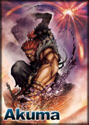  akuma capcom demon evil gouki male male_focus official_art street_fighter street_fighter_x_tekken street_fighterdemon 