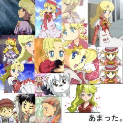  blonde_hair blue_hair collage female hat lolicon male taro_(artist) tarowo 