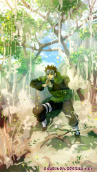  bandage bandages brown_hair male male_focus naruto naruto_shippuuden nature outdoors plant short_hair shuriken_(artist) sky solo standing yamato_(naruto) 