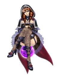  amy_sorel bad_id bad_pixiv_id breasts choker cleavage cosplay crossed_legs drill_hair female flower frills full_body garter_straps gothic_lolita high_heels hood jewelry large_breasts lolita_fashion long_hair necklace orb red_eyes red_hair rose shoes sitting solo soulcalibur soulcalibur_v spider_web_print thighhighs tiara transparent_background twin_drills twintails viola_(soulcalibur) xuexue_yue_hua 