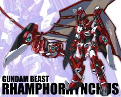  commentary_request gundam gundam_beast kaz_(kaz323) mecha no_humans original robot signature transformation zoom_layer 