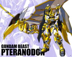  commentary_request gundam gundam_beast kaz_(kaz323) mecha no_humans original robot signature transformation zoom_layer 