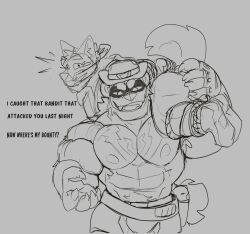  abs anthro armpit_hair armpit_tuft arms_tied arms_tied_behind_back ass bandit_mask bandits barazoku belt betrayal biceps big_muscles big_pecs black_and_white black_mask body_hair bound burglar butt_grab canid canine canis carrying_another carrying_partner clothed clothing cowboy cowboy_hat cowboy_outfit coyote criminal dialogue domino_mask duo english_text evil_face evil_grin evil_look eyebrows eyemask eyewear gag gagged grin grinning_at_viewer grope gulonine gun gun_belt gun_holster gun_on_thigh hand_on_butt handgun hat headgear headwear hi_res higgs_(higgsfigs) higgsfigs holding_butt kerchief larger_anthro larger_male lasso legs_tied male male/male mammal manly mask masked_male monochrome muscular muscular_anthro muscular_arms muscular_male muscular_thighs mustelid musteline nipples old_west outlaw pecs pistol pistol_holster profanity ranged_weapon restrained restrained_arms restrained_legs robber rubbing_butt size_difference smaller_anthro smaller_male smile smiling_at_viewer smirk smirking_at_partner smirking_at_viewer stroking_butt tail text thick_arms thick_eyebrows thick_thighs thief thief_outfit topless topless_anthro topless_male tough_guy weapon weapon_holster weapon_on_hip wearing_mask wild_west wolverine 