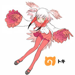  :d bird_tail black_footwear blunt_bangs character_name commentary commentary_request female frilled_sleeves frills full_body fur_collar gloves gradient_hair head_wings japanese_crested_ibis_(kemono_friends) japari_symbol kemono_friends long_hair long_sleeves mary_janes multicolored_hair nakamura_tetsuya open_mouth outstretched_arms pantyhose partial_commentary photoshop_(medium) red_gloves red_hair red_pantyhose red_skirt shoes simple_background skirt smile solo spread_arms tail translated white_background white_hair wide_sleeves wings yellow_eyes 