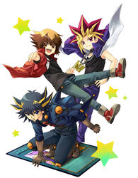  atemu elmou fudou_yuusei male yu-gi-oh! yugioh_5d&#039;s yugioh_gx yuki_judai 