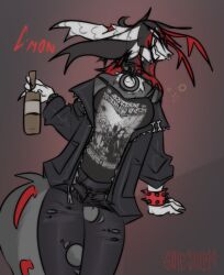  alcohol alternative_fashion anthro avian beer beer_bottle beverage bird bottle bottomwear clothing collar come_on_(interjection) container drunk ear_piercing equid equine facial_piercing fan_character female fur goth hair hi_res horse hotpants hybrid inviting jacket leather leather_clothing leather_jacket leather_topwear legwear lip_piercing mammal multicolored_body multicolored_fur multicolored_hair nose_piercing owl piercing pony punk shieshu.qq_(shieshuqqq) shieshuqqq shorts smile smiling_at_viewer snakebite_piercing solo solo_focus spiked_collar spikes substance_intoxication tights topwear torn_bottomwear torn_clothing torn_legwear torn_shorts torn_tights two_tone_hair 