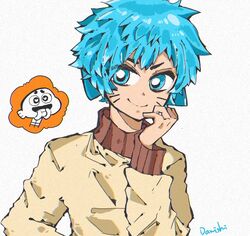  2boys commentary danishi darwin_watterson gumball_watterson humanization multiple_boys simple_background symbol-only_commentary the_amazing_world_of_gumball 