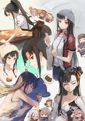  &gt;_&lt; 0_0 6+girls ? ^_^ absurdres adjusting_eyewear ahoge alcohol animal_ears apron bag bathing black_hair black_skirt blonde_hair blush bow breasts brown_apron brown_hair cleaning closed_eyes collared_shirt g36_(girls&#039;_frontline) girls&#039;_frontline glasses hair_bun hair_ornament hanyang_type_88_(girls&#039;_frontline) headband highres holding holding_phone holding_towel hugging_object imoko_(imonatsuki) kissing_object long_hair maid maid_headdress medium_breasts multicolored_hair multiple_girls off_shoulder open_clothes open_shirt orange_eyes phone ponytail qbu-88_(girls&#039;_frontline) qbz-191_(girls&#039;_frontline) rabbit_ears red_shirt rhino_(girls&#039;_frontline) robot_ears rubber_duck shirt shopping_bag single_side_bun skirt smile sp9_(girls&#039;_frontline) sparkle springfield_(girls&#039;_frontline) streaked_hair sunglasses t-shirt tank_top towel towel_on_head type_95_(girls&#039;_frontline) type_97_(girls&#039;_frontline) type_97_shotgun_(girls&#039;_frontline) umbrella wet wet_hair white_hair white_shirt 