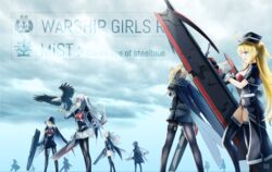  6+girls black_legwear blonde_pubic_hair cloak commentary_request essex_(warship_girls_r) hancock_(warship_girls_r) highres hood lexington_(cv-16)_(warship_girls_r) md5_mismatch multiple_girls ocean ponytail resolution_mismatch richard_li shangri-la_(steelblue_mirage) source_larger steelblue_mirage ticonderoga_(warship_girls_r) warship_girls_r white_hair 