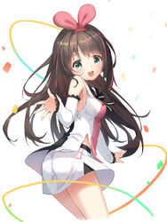  :d aliter ass black_bow blue_eyes blush bow breasts brown_hair commentary_request detached_sleeves female hairband highres kizuna_ai kizuna_ai_inc. lace-trimmed_sleeves lace_trim leaning_forward long_hair long_sleeves looking_at_viewer looking_to_the_side medium_breasts multicolored_hair open_mouth pink_hair pink_hairband sailor_collar shirt short_shorts shorts sleeveless sleeveless_shirt smile solo spread_legs streaked_hair striped striped_bow teeth upper_teeth_only very_long_hair virtual_youtuber white_sailor_collar white_shirt white_shorts white_sleeves 