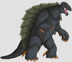  daiei_film gamera gamera_(series) giant_monster kadokawa_daiei_studio kaijuu monster pixel_art shinleejin shinrekka turtle tusks 