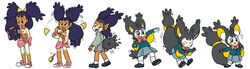  2019 absurd_res alternate_species big_ears bow_tie brush clothed clothing emolga female footwear fur furrification generation_5_pokemon gym_leader hair hairbrush hi_res human human_to_anthro humanoid iris_(pokemon) legwear mammal nicolaibunny nintendo open_mouth pokemon pokemon_(species) pokemon_champion rodent school_uniform sciurid sequence shocked shoes simple_background socks solo species_transformation tan_body tan_skin transformation uniform young 