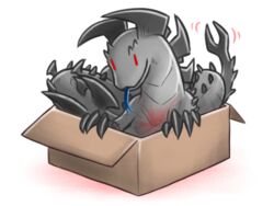  4:3 ambiguous_gender box canes-cm capcom cardboard cardboard_box container dalamadur dragon elder_dragon feral if_it_fits_i_sits_(meme) in_box in_container meme monster_hunter mythological_creature mythological_scalie mythology reptile scalie simple_background snake solo tail tongue white_background 