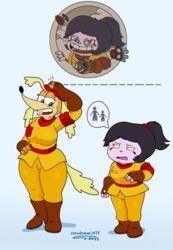  cloudneal_htf_(artist) cuphead:_the_delicious_last_course cuphead_(game) fancharacter height_chart height_difference icon not_porn pilot_saluki_(cuphead) tagme 