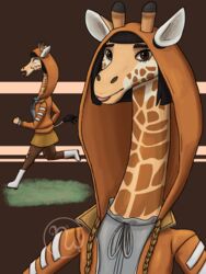  2021 3:4 5_fingers anthro anthrofied artist_logo black_hair boots bottomwear brown_body brown_clothing brown_eyes brown_fur brown_legwear clothed clothing dead_by_daylight digital_drawing_(artwork) digital_media_(artwork) eyebrows eyelashes female feng_min fingers fist footwear fur giraffe giraffid grey_clothing grey_shirt grey_topwear hair hi_res hood hoodie horn leggings legwear lips logo long_neck looking_at_viewer mammal markings multicolored_body multicolored_clothing multicolored_fur open_clothing open_hoodie open_topwear orange_clothing orange_hoodie orange_topwear ossicone pink_tongue running screaming shirt short_hair simple_background skirt skywater solo spots spotted_body spotted_fur string tail tail_tuft thick_bottom_lip tongue topwear tuft white_boots white_clothing white_footwear yellow_body yellow_bottomwear yellow_clothing yellow_fur yellow_skirt zipper 