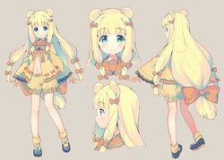  :o animal_ears bear_ears blonde_hair bloomers blush bow brown_background closed_mouth commentary_request dress female green_eyes hairbow head_tilt long_hair long_sleeves looking_at_viewer looking_away low-tied_long_hair meito_(maze) multiple_views orange_bloomers orange_bow orange_dress original parted_lips profile simple_background sleeves_past_wrists smile striped striped_bow underwear very_long_hair wide_sleeves x-ray yellow_bloomers 