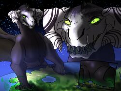  black_dragon_(dnd) chromatic_dragon_(dnd) city_crushing city_destruction destruction digital_media_(artwork) dragon dragon_(dnd) dungeons_and_dragons duo duo_focus european_mythology female feral group hasbro hi_res horn macro macro_female macro_feral macro_focus macro_on_macro male mythological_creature mythological_scalie mythology planet planet_dwarfing scales scalie size_difference smile spicyscaliearts stomped stomping visrenaka_(spicyscalie) western_dragon wings wizards_of_the_coast 