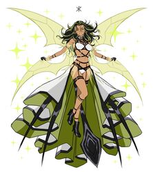  alien apoloniodraws arthropod_girl ben_10 breasts female genderswap_(mtf) glitter high_heels highres humanization insect_wings lingerie multicolored_hair omnitrix piercing rule_63 spikes stinger stinkfly underwear wings yellow_eyes 