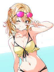  bikini cleavage isshiki_iroha nonbiri swimsuits wet yahari_ore_no_seishun_lovecome_wa_machigatteiru. 