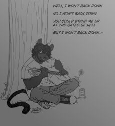  absurd_res anthro felid guitar hi_res jaguar johnny_cash male mammal musical_instrument pantherine plucked_string_instrument sandy_(sandman_strange) singing sitting solo string_instrument thatgoatdude 