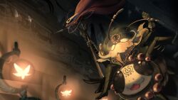  absurd_res arthropod artist_name bodypaint colored face_paint garmond_(hollow_knight:_silksong) hi_res hollow_knight:_silksong hollow_knight_(franchise) hornet_(hollow_knight) onionsued team_cherry text watermark weapon zaza_(hollow_knight:_silksong) 