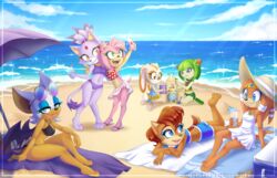  14:9 2019 3_toes accessory alien amy_rose anthro archie_comics arm_around_shoulders arm_by_side arm_grab arm_on_knee arm_on_leg arms_bent barefoot bat bat_wings beach beach_towel bent_arm bent_leg bent_legs beverage bikini blaze_the_cat blue_eyes blue_sky blush bottomwear bow_(feature) bow_tie bra brown_eyes bucket cellphone cheese_the_chao chipmunk clothing cloud container cosmo_the_seedrian cream_the_rabbit crown dipstick_tail domestic_cat dress echidna electronics elemental_creature eulipotyphlan extended_leg eyelashes eyeshadow eyewear feet felid feline felis female flag flag_(object) flag_on_sand_castle flag_on_structure flip_flops flora_fauna flower_on_head footwear forehead_gem fur gem gesture green_eyes ground_squirrel group hair hair_accessory hair_tie hairband hand_gesture hand_on_arm hat headgear headwear hedgehog holding_beverage holding_bucket holding_container holding_flag holding_object humanoid jewelry kneeling knees_together knock-kneed lagomorph leporid lipstick looking_at_viewer lying makeup mammal markings membrane_(anatomy) membranous_wings metalpandora mini_flag monotreme multicolored_tail navel necklace on_front one-piece_swimsuit one_calf_up open_mouth open_smile parasol pawpads paws phone pink_pawpads plant planted_legs purple_body purple_fur purple_hair rabbit raised_calf reclining rodent rouge_the_bat sally_acorn sand_castle sandals sciurid sculpture sea seaside seedrian sega selfie shorts shovel shy sitting sky smile soles sonic_adventure sonic_the_hedgehog_(archie) sonic_the_hedgehog_(comics) sonic_the_hedgehog_(series) sonic_x spandex spandex_shorts sparkles sparkling_water sports_bra straight_arm straight_legs straw_(disambiguation) straw_hat sunbathing sunglasses swimwear tail tail_markings teal_eyes tiara tight_bottomwear tight_clothing tight_shorts tikal_the_echidna toes tools towel underwear v_sign water watermark wings yellow_eyes young young_female 