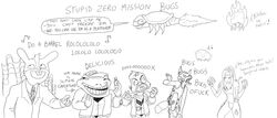 4chan alien amphibian anthro arthropod avian awesome_face bird canid canine crossover eduard_khil english_text falco_lombardi female fox fox_mccloud fredryk_phox frog group human humor insects internet lagomorph leporid male mammal meme metroid monochrome musical_note nintendo paintchat parody peppy_hare rabbit rageguy ripper ripper_(metroid) samus_aran simple_background slippy_toad star_fox text that_one_bug_that_looks_like_a_croissant_that_you_can_freeze_and_use_as_a_platform trollface trololo what white_background