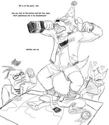 activity_book anthro bill_grey canid canine college english_text fox fredryk_phox group heart_symbol lizard male mammal monochrome nintendo paintchat reptile scalie school simple_background star_fox star_fox_crashes_the_art_party text white_background