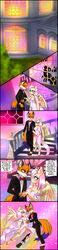  absurd_res anthro bow_tie bride caliluminos canid canine choker clothed clothing countershading dancing detailed_background dipstick_tail duo english_text equid equine female fluttershy_(mlp) fox friendship_is_magic fully_clothed hasbro hi_res horse inner_ear_fluff james_(disambiguation) jewelry long_image love male mammal markings my_little_pony mythological_creature mythological_equine mythology necklace open_mouth open_smile pegasus pony romantic silhouette smile suit tail tail_markings tall_image text tuft wedding wife wings 