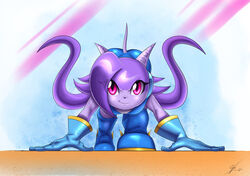  action_pose anthro aquatic_dragon boots breasts clothed clothing dragon female footwear freedom_planet galaxytrail gloves hair handwear hi_res hybrid looking_at_viewer marine mythological_creature mythological_scalie mythology pose purple_body purple_eyes purple_hair sash_lilac scalie solo souleatersaku90 