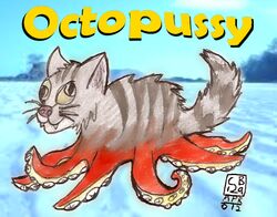 ambiguous_gender cb129 cephalopod coleoid derp_eyes domestic_cat felid feline felis feral hybrid mackerel_tabby mammal marine mollusk octopodiform solo suction_cup tabby_cat tail tentacle what what_has_science_done