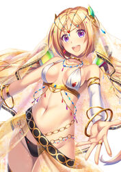  :d aki_rosenthal alternate_costume bare_shoulders blonde_hair blush bob_cut bracelet breasts chains choker commentary_request cowboy_shot dancer detached_hair detached_sleeves female gem gold gold_chain hair_ornament hololive jewelry loincloth long_hair looking_at_viewer low_twintails luupechi medium_breasts navel necklace open_mouth parted_bangs purple_eyes revealing_clothes see-through short_hair smile solo teeth twintails upper_teeth_only veil virtual_youtuber 