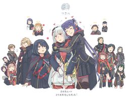  &gt;_&lt; 6+boys 6+girls arashi_spring black_coat black_hair black_jacket blonde_hair blush character_request closed_eyes coat crossed_arms gemma_garrison glasses gloves green_hair hair_over_one_eye halo hanabi_ichijou haruka_frazer heart hug jacket kagero_donne karen_travers kasane_randall kyoka_eden long_hair luka_travers mechanical_ears multicolored_hair multiple_boys multiple_girls nagi_karman naomi_randall open_mouth pantyhose pink_hair puff_of_air purple_hair scarlet_nexus shiden_ritter short_hair spoilers streaked_hair sumeragi_yuito thighhighs tsugumi_nazar v wakana_sumeragi wataru_frazer weidashming white_hair 