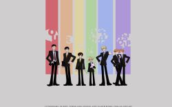  fujioka_haruhi gray haninozuka_mitsukuni hitachiin_hikaru hitachiin_kaoru morinozuka_takashi ootori_kyoya ouran_high_school_host_club suou_tamaki 