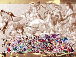  alice_margatroid asakura_rikako bakebake chen cirno classic_hakurei_reimu classic_kirisame_marisa daiyousei ellen elly flandre_scarlet fujiwara_no_mokou gap gengetsu genjii hakurei_reimu hong_meiling hoshizako houraisan_kaguya inaba_tewi izayoi_sakuya kamishirasawa_keine kana_anaberal kazami_yuuka kirisame_marisa kitashirakawa_chiyuri koakuma konpaku_youmu kotohime kurumi_(touhou) letty_whiterock lily_white luize lunasa_prismriver lyrica_prismriver mai_(touhou) maribel_han meira merlin_prismriver mima mimi-chan morichika_rinnosuke mugetsu_(touhou) myon mystia_lorelei name_characters okazaki_yumemi orange_(touhou) patchouli_knowledge reisen_udongein_inaba remilia_scarlet rika_(touhou) rumia ruukoto saigyouji_yuyuko sara shanghai shinki sokrates_(touhou) toto_nemigi touhou usami_renko wriggle_nightbug yagokoro_eirin yakumo_ran yakumo_yukari yuki_(touhou) yumeko 