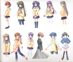  clannad fujibayashi_kyou fujibayashi_ryou furukawa_nagisa furukawa_sanae ibuki_fuuko ibuki_kouko ichinose_kotomi miyazawa_yukine sagara_misae sakagami_tomoyo sunohara_mei 