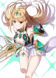  .com_(bot_com1) aegis_sword_(xenoblade) arm_guards backless_dress backless_outfit bare_legs bare_shoulders blonde_hair breasts chest_jewel cleavage cleavage_cutout clothing_cutout dress drop_earrings earrings elbow_gloves female gloves jewelry large_breasts long_hair microdress mythra_(xenoblade) short_dress sleeveless sleeveless_dress swept_bangs thigh_strap tiara very_long_hair white_dress white_gloves xenoblade_chronicles_(series) xenoblade_chronicles_2 yellow_eyes 