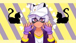  1boy black_hair cap careful_s feline gloves happy_heroes jacket mask purple_gloves purple_jacket smart_s 